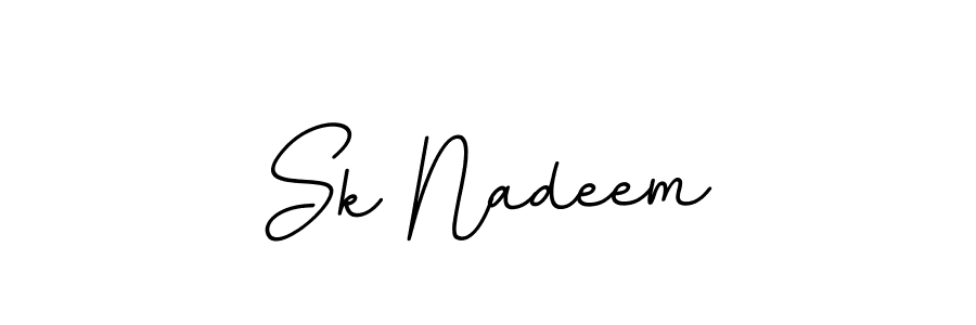 You should practise on your own different ways (BallpointsItalic-DORy9) to write your name (Sk Nadeem) in signature. don't let someone else do it for you. Sk Nadeem signature style 11 images and pictures png