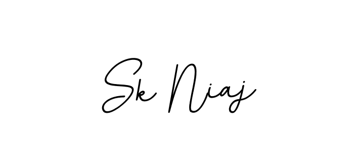 Sk Niaj stylish signature style. Best Handwritten Sign (BallpointsItalic-DORy9) for my name. Handwritten Signature Collection Ideas for my name Sk Niaj. Sk Niaj signature style 11 images and pictures png
