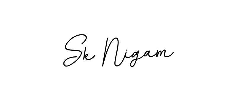 Also You can easily find your signature by using the search form. We will create Sk Nigam name handwritten signature images for you free of cost using BallpointsItalic-DORy9 sign style. Sk Nigam signature style 11 images and pictures png