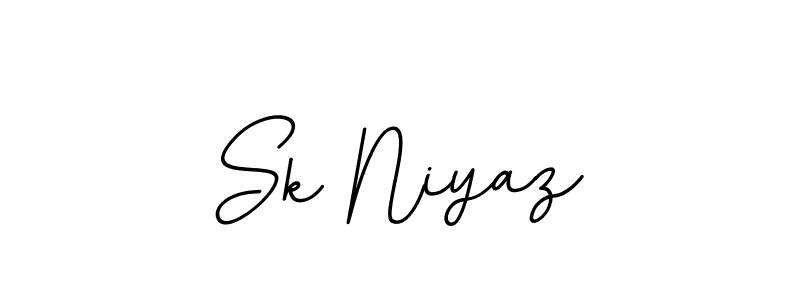 Sk Niyaz stylish signature style. Best Handwritten Sign (BallpointsItalic-DORy9) for my name. Handwritten Signature Collection Ideas for my name Sk Niyaz. Sk Niyaz signature style 11 images and pictures png