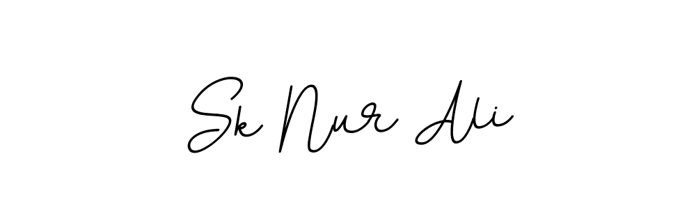 Design your own signature with our free online signature maker. With this signature software, you can create a handwritten (BallpointsItalic-DORy9) signature for name Sk Nur Ali. Sk Nur Ali signature style 11 images and pictures png