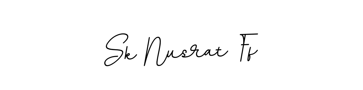 This is the best signature style for the Sk Nusrat Ff name. Also you like these signature font (BallpointsItalic-DORy9). Mix name signature. Sk Nusrat Ff signature style 11 images and pictures png