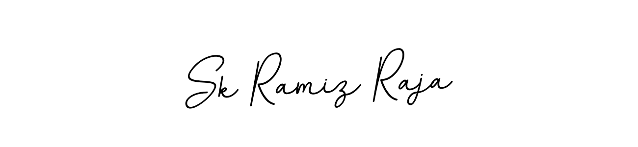 Design your own signature with our free online signature maker. With this signature software, you can create a handwritten (BallpointsItalic-DORy9) signature for name Sk Ramiz Raja. Sk Ramiz Raja signature style 11 images and pictures png