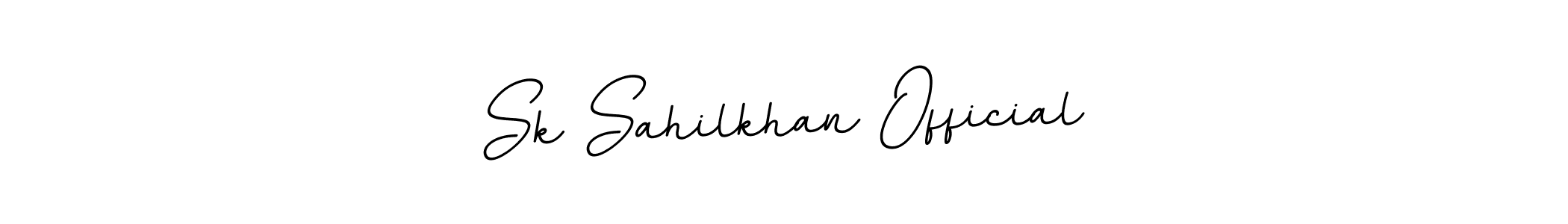 Sk Sahilkhan Official stylish signature style. Best Handwritten Sign (BallpointsItalic-DORy9) for my name. Handwritten Signature Collection Ideas for my name Sk Sahilkhan Official. Sk Sahilkhan Official signature style 11 images and pictures png