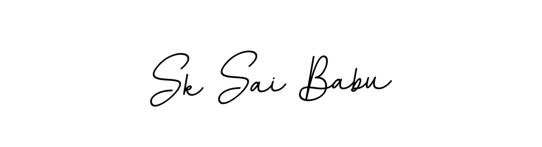 How to make Sk Sai Babu name signature. Use BallpointsItalic-DORy9 style for creating short signs online. This is the latest handwritten sign. Sk Sai Babu signature style 11 images and pictures png