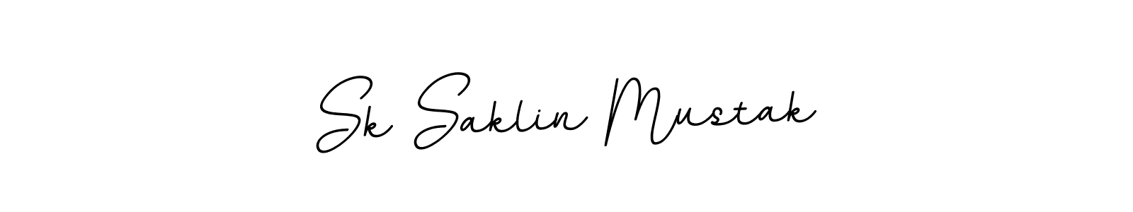 Design your own signature with our free online signature maker. With this signature software, you can create a handwritten (BallpointsItalic-DORy9) signature for name Sk Saklin Mustak. Sk Saklin Mustak signature style 11 images and pictures png