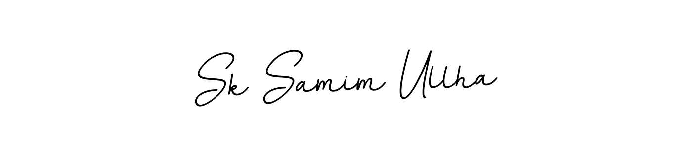 Create a beautiful signature design for name Sk Samim Ullha. With this signature (BallpointsItalic-DORy9) fonts, you can make a handwritten signature for free. Sk Samim Ullha signature style 11 images and pictures png