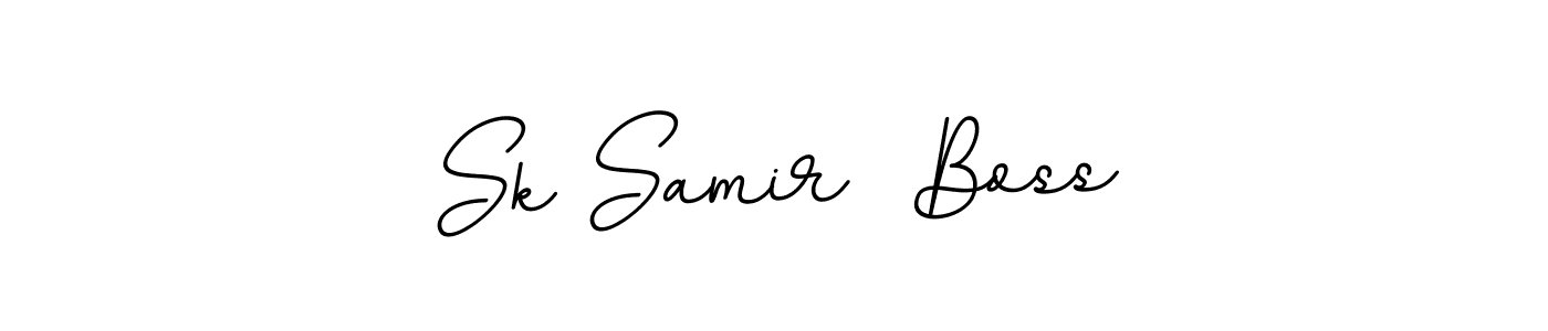 It looks lik you need a new signature style for name Sk Samir  Boss. Design unique handwritten (BallpointsItalic-DORy9) signature with our free signature maker in just a few clicks. Sk Samir  Boss signature style 11 images and pictures png