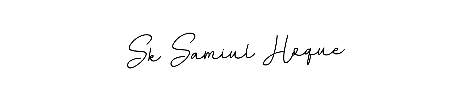 Create a beautiful signature design for name Sk Samiul Hoque. With this signature (BallpointsItalic-DORy9) fonts, you can make a handwritten signature for free. Sk Samiul Hoque signature style 11 images and pictures png