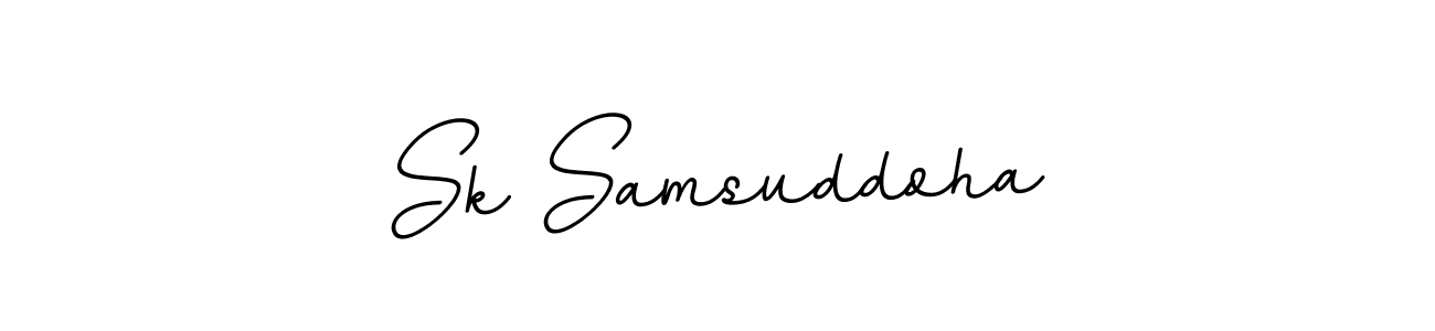 Design your own signature with our free online signature maker. With this signature software, you can create a handwritten (BallpointsItalic-DORy9) signature for name Sk Samsuddoha. Sk Samsuddoha signature style 11 images and pictures png