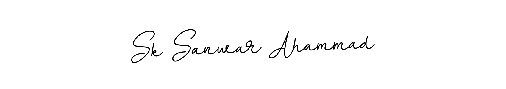 Make a beautiful signature design for name Sk Sanwar Ahammad. With this signature (BallpointsItalic-DORy9) style, you can create a handwritten signature for free. Sk Sanwar Ahammad signature style 11 images and pictures png