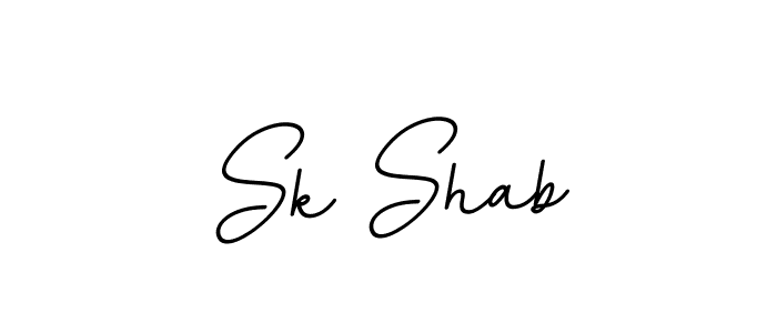Design your own signature with our free online signature maker. With this signature software, you can create a handwritten (BallpointsItalic-DORy9) signature for name Sk Shab. Sk Shab signature style 11 images and pictures png