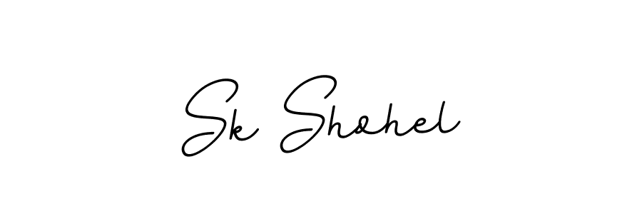 How to make Sk Shohel name signature. Use BallpointsItalic-DORy9 style for creating short signs online. This is the latest handwritten sign. Sk Shohel signature style 11 images and pictures png