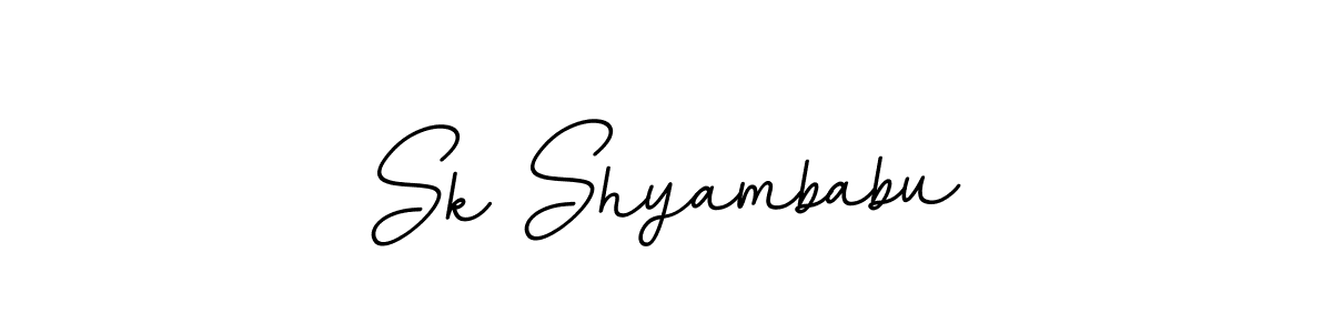 Create a beautiful signature design for name Sk Shyambabu. With this signature (BallpointsItalic-DORy9) fonts, you can make a handwritten signature for free. Sk Shyambabu signature style 11 images and pictures png