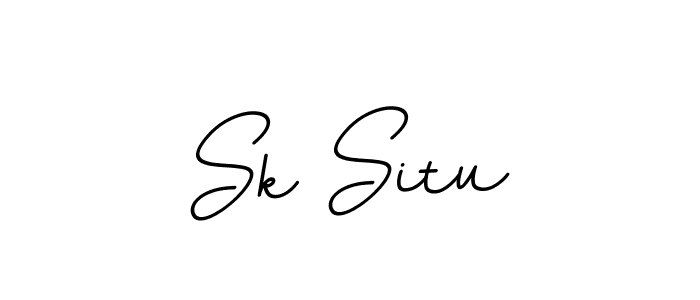 Use a signature maker to create a handwritten signature online. With this signature software, you can design (BallpointsItalic-DORy9) your own signature for name Sk Situ. Sk Situ signature style 11 images and pictures png