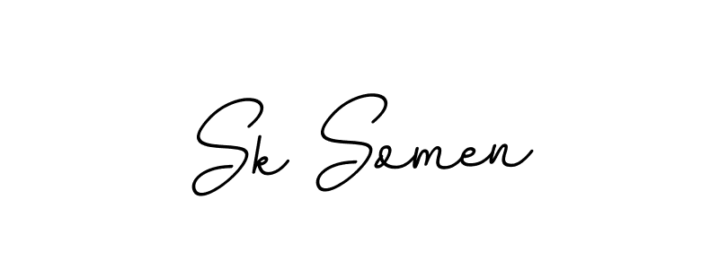 Use a signature maker to create a handwritten signature online. With this signature software, you can design (BallpointsItalic-DORy9) your own signature for name Sk Somen. Sk Somen signature style 11 images and pictures png
