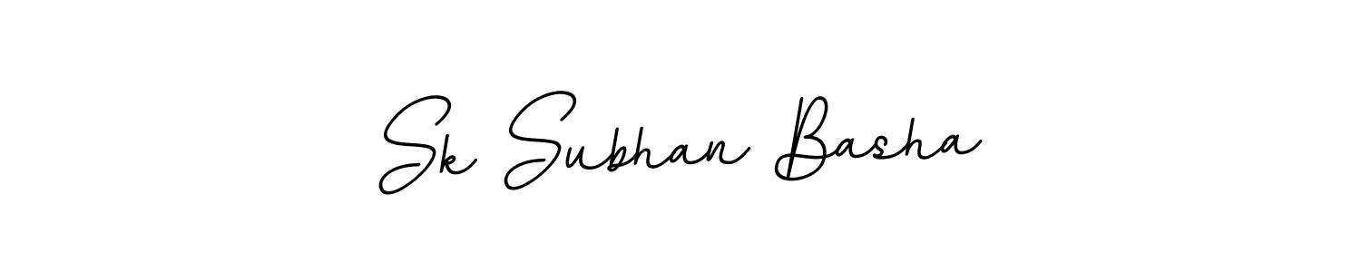 How to make Sk Subhan Basha name signature. Use BallpointsItalic-DORy9 style for creating short signs online. This is the latest handwritten sign. Sk Subhan Basha signature style 11 images and pictures png