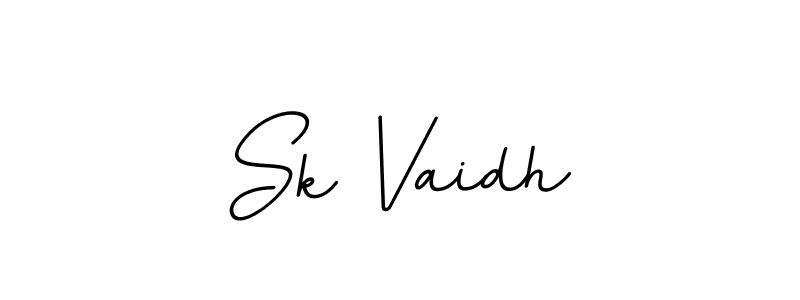 This is the best signature style for the Sk Vaidh name. Also you like these signature font (BallpointsItalic-DORy9). Mix name signature. Sk Vaidh signature style 11 images and pictures png