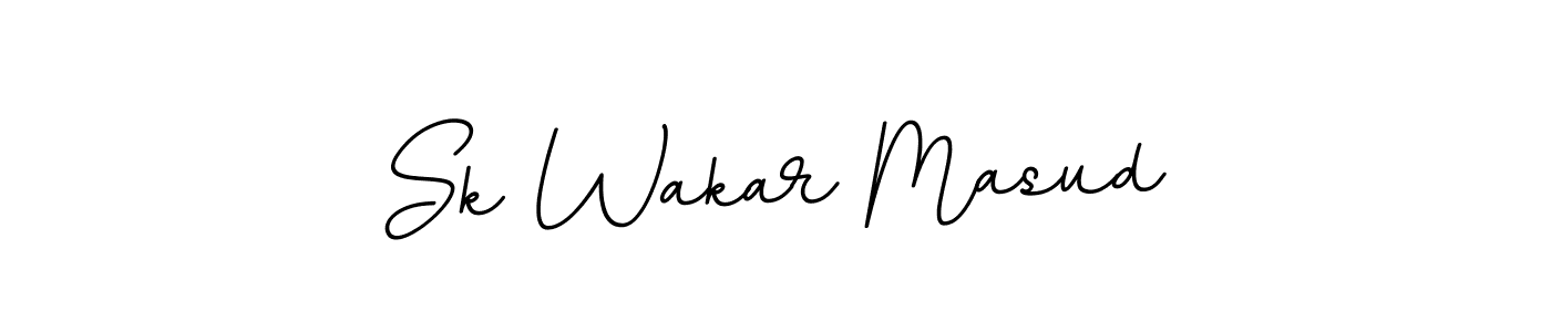 Make a beautiful signature design for name Sk Wakar Masud. With this signature (BallpointsItalic-DORy9) style, you can create a handwritten signature for free. Sk Wakar Masud signature style 11 images and pictures png