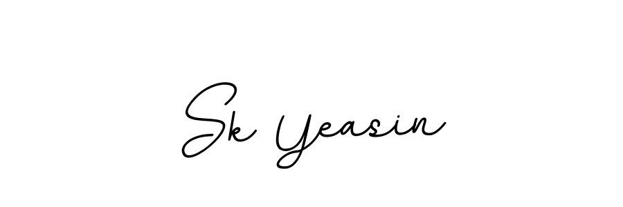 Use a signature maker to create a handwritten signature online. With this signature software, you can design (BallpointsItalic-DORy9) your own signature for name Sk Yeasin. Sk Yeasin signature style 11 images and pictures png