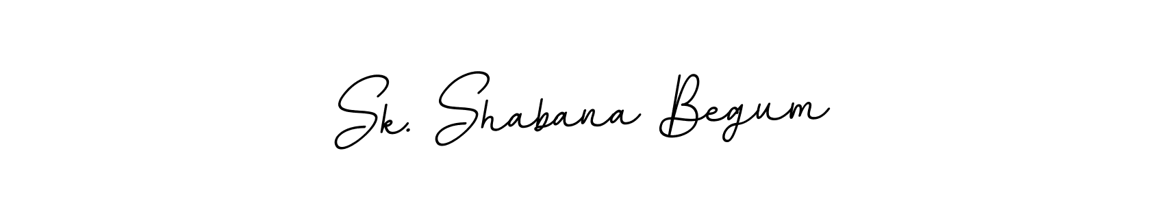 Use a signature maker to create a handwritten signature online. With this signature software, you can design (BallpointsItalic-DORy9) your own signature for name Sk. Shabana Begum. Sk. Shabana Begum signature style 11 images and pictures png