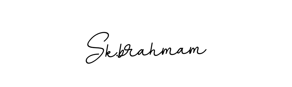 Also we have Sk.brahmam name is the best signature style. Create professional handwritten signature collection using BallpointsItalic-DORy9 autograph style. Sk.brahmam signature style 11 images and pictures png