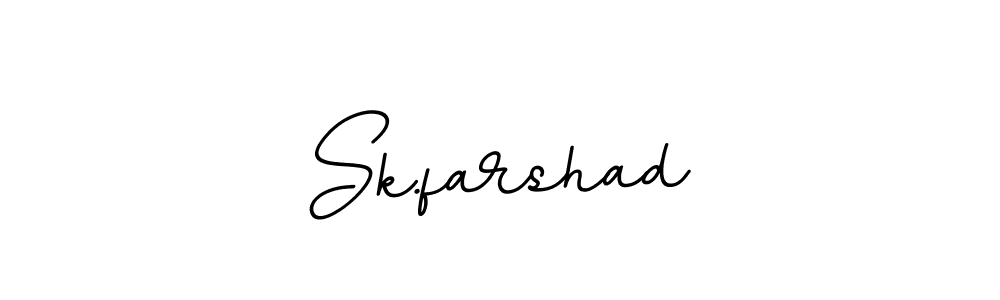 Sk.farshad stylish signature style. Best Handwritten Sign (BallpointsItalic-DORy9) for my name. Handwritten Signature Collection Ideas for my name Sk.farshad. Sk.farshad signature style 11 images and pictures png