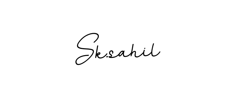 Use a signature maker to create a handwritten signature online. With this signature software, you can design (BallpointsItalic-DORy9) your own signature for name Sk.sahil. Sk.sahil signature style 11 images and pictures png