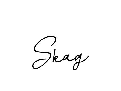 Design your own signature with our free online signature maker. With this signature software, you can create a handwritten (BallpointsItalic-DORy9) signature for name Skag. Skag signature style 11 images and pictures png