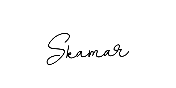 Create a beautiful signature design for name Skamar. With this signature (BallpointsItalic-DORy9) fonts, you can make a handwritten signature for free. Skamar signature style 11 images and pictures png