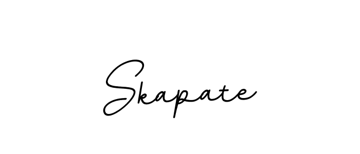Design your own signature with our free online signature maker. With this signature software, you can create a handwritten (BallpointsItalic-DORy9) signature for name Skapate. Skapate signature style 11 images and pictures png