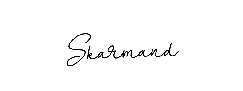 Make a beautiful signature design for name Skarmand. With this signature (BallpointsItalic-DORy9) style, you can create a handwritten signature for free. Skarmand signature style 11 images and pictures png
