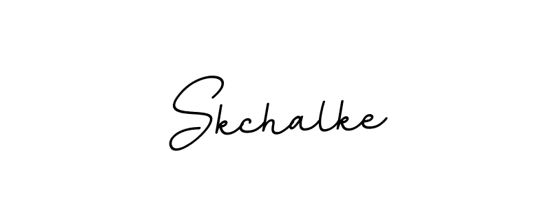 How to make Skchalke name signature. Use BallpointsItalic-DORy9 style for creating short signs online. This is the latest handwritten sign. Skchalke signature style 11 images and pictures png