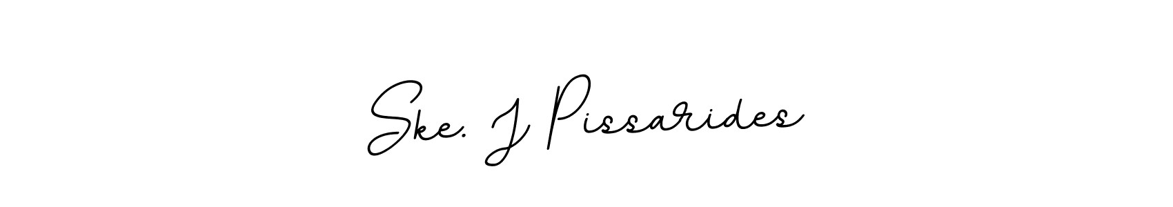 You should practise on your own different ways (BallpointsItalic-DORy9) to write your name (Ske. J Pissarides) in signature. don't let someone else do it for you. Ske. J Pissarides signature style 11 images and pictures png
