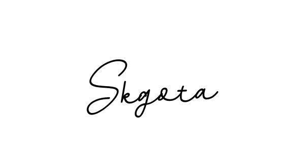 How to make Skgota name signature. Use BallpointsItalic-DORy9 style for creating short signs online. This is the latest handwritten sign. Skgota signature style 11 images and pictures png