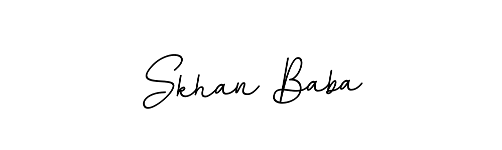 You should practise on your own different ways (BallpointsItalic-DORy9) to write your name (Skhan Baba) in signature. don't let someone else do it for you. Skhan Baba signature style 11 images and pictures png