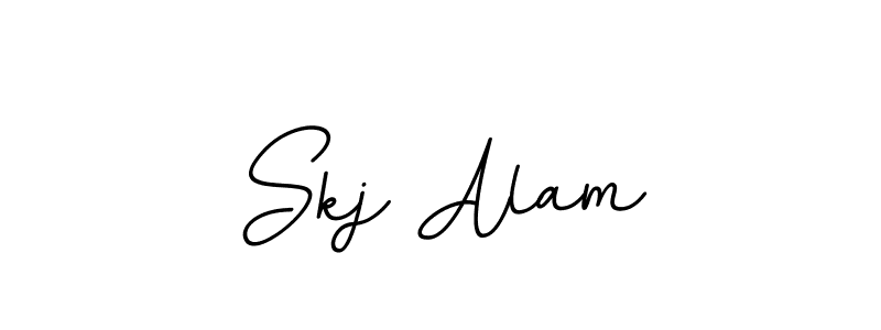 Make a beautiful signature design for name Skj Alam. With this signature (BallpointsItalic-DORy9) style, you can create a handwritten signature for free. Skj Alam signature style 11 images and pictures png