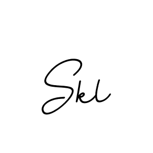 Use a signature maker to create a handwritten signature online. With this signature software, you can design (BallpointsItalic-DORy9) your own signature for name Skl. Skl signature style 11 images and pictures png