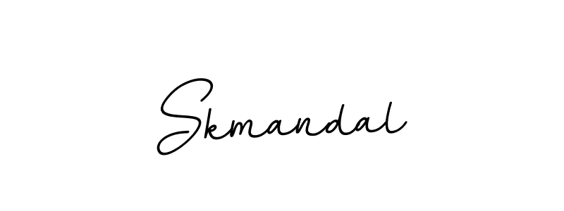 You should practise on your own different ways (BallpointsItalic-DORy9) to write your name (Skmandal) in signature. don't let someone else do it for you. Skmandal signature style 11 images and pictures png