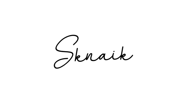 Design your own signature with our free online signature maker. With this signature software, you can create a handwritten (BallpointsItalic-DORy9) signature for name Sknaik. Sknaik signature style 11 images and pictures png