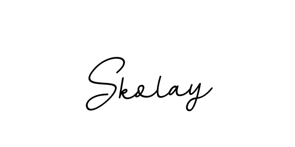 Make a beautiful signature design for name Skolay. With this signature (BallpointsItalic-DORy9) style, you can create a handwritten signature for free. Skolay signature style 11 images and pictures png