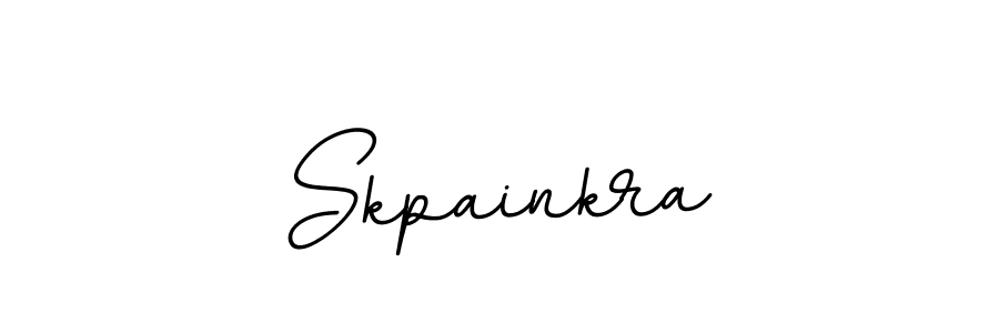 Create a beautiful signature design for name Skpainkra. With this signature (BallpointsItalic-DORy9) fonts, you can make a handwritten signature for free. Skpainkra signature style 11 images and pictures png