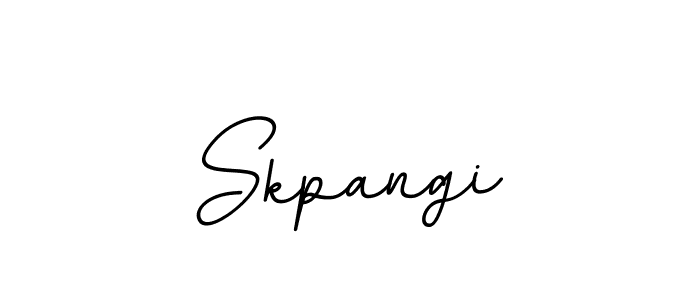 You should practise on your own different ways (BallpointsItalic-DORy9) to write your name (Skpangi) in signature. don't let someone else do it for you. Skpangi signature style 11 images and pictures png