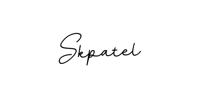 Use a signature maker to create a handwritten signature online. With this signature software, you can design (BallpointsItalic-DORy9) your own signature for name Skpatel. Skpatel signature style 11 images and pictures png