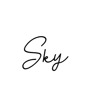 How to make Sky name signature. Use BallpointsItalic-DORy9 style for creating short signs online. This is the latest handwritten sign. Sky signature style 11 images and pictures png