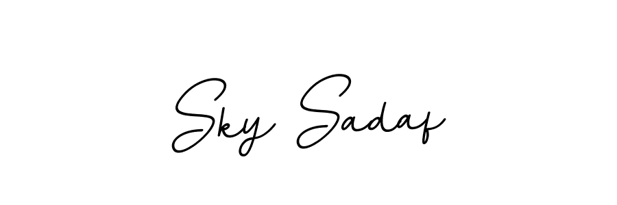 Sky Sadaf stylish signature style. Best Handwritten Sign (BallpointsItalic-DORy9) for my name. Handwritten Signature Collection Ideas for my name Sky Sadaf. Sky Sadaf signature style 11 images and pictures png