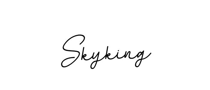 You should practise on your own different ways (BallpointsItalic-DORy9) to write your name (Skyking) in signature. don't let someone else do it for you. Skyking signature style 11 images and pictures png