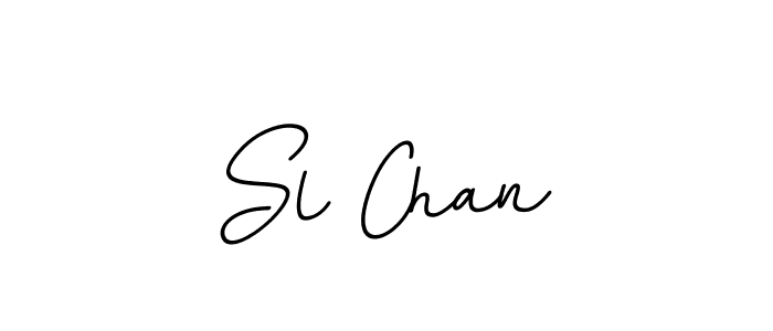 Design your own signature with our free online signature maker. With this signature software, you can create a handwritten (BallpointsItalic-DORy9) signature for name Sl Chan. Sl Chan signature style 11 images and pictures png