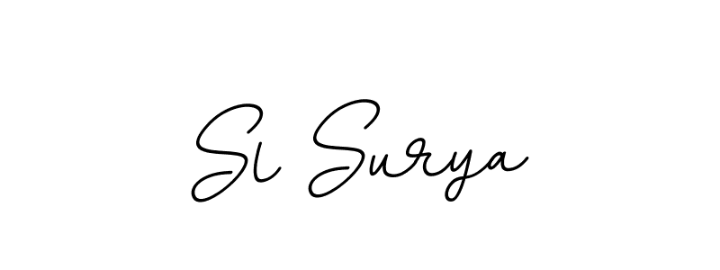 Make a beautiful signature design for name Sl Surya. With this signature (BallpointsItalic-DORy9) style, you can create a handwritten signature for free. Sl Surya signature style 11 images and pictures png