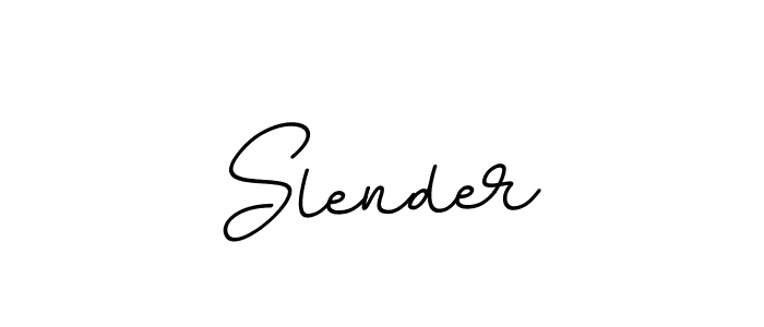 Use a signature maker to create a handwritten signature online. With this signature software, you can design (BallpointsItalic-DORy9) your own signature for name Slender. Slender signature style 11 images and pictures png